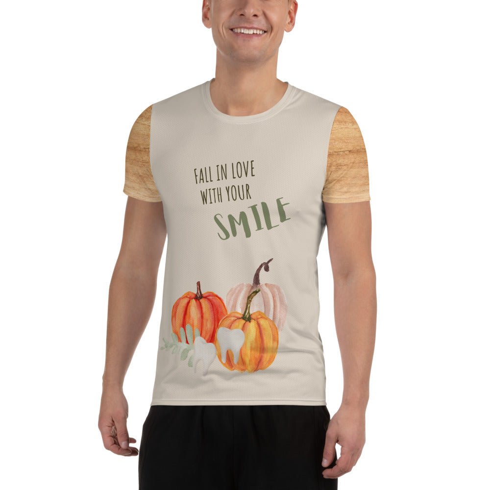 Men's "Love Your Smile" Athletic T-Shirt | Bone