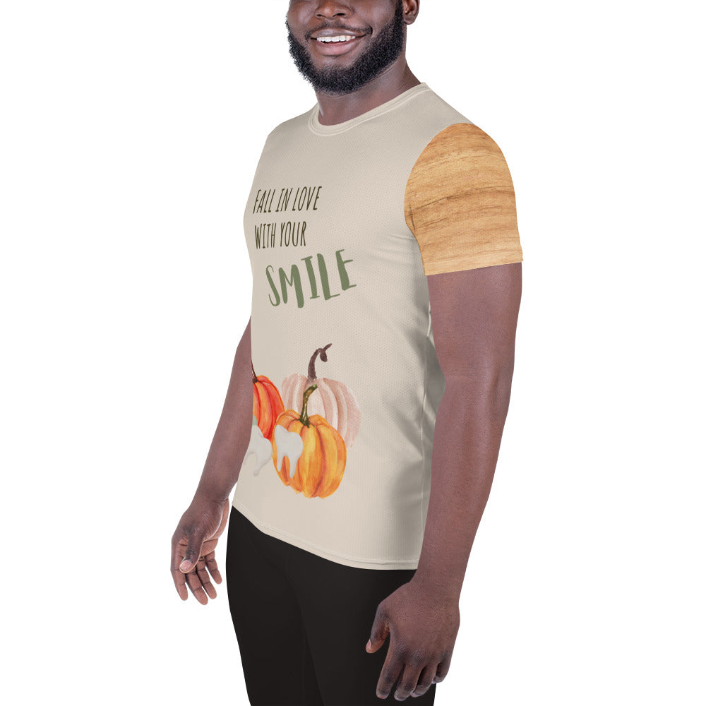 Men's "Love Your Smile" Athletic T-Shirt | Bone