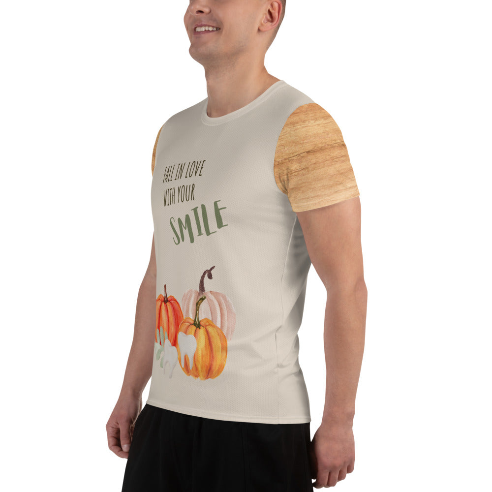 Men's "Love Your Smile" Athletic T-Shirt | Bone