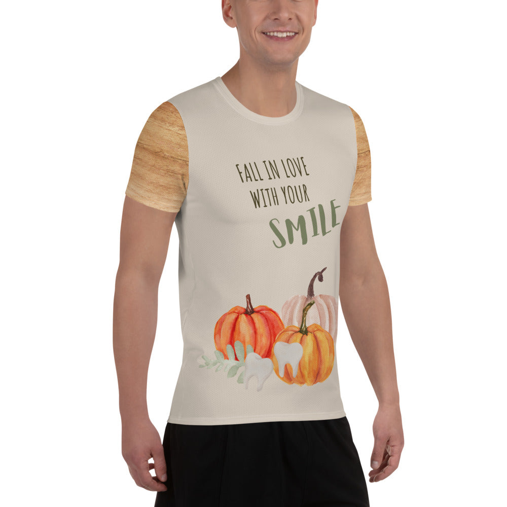 Men's "Love Your Smile" Athletic T-Shirt | Bone