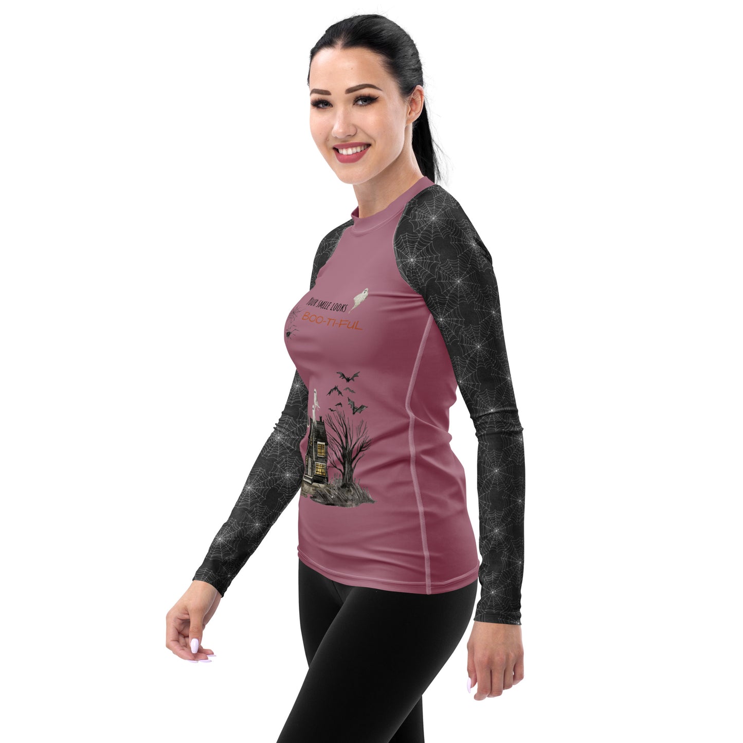 Women's "Boo-ti-ful Smile" Long-Sleeve Top | Tapestry