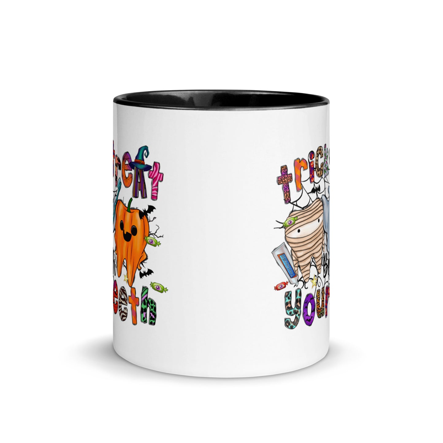 Brush Your Teeth Mug with Color Inside