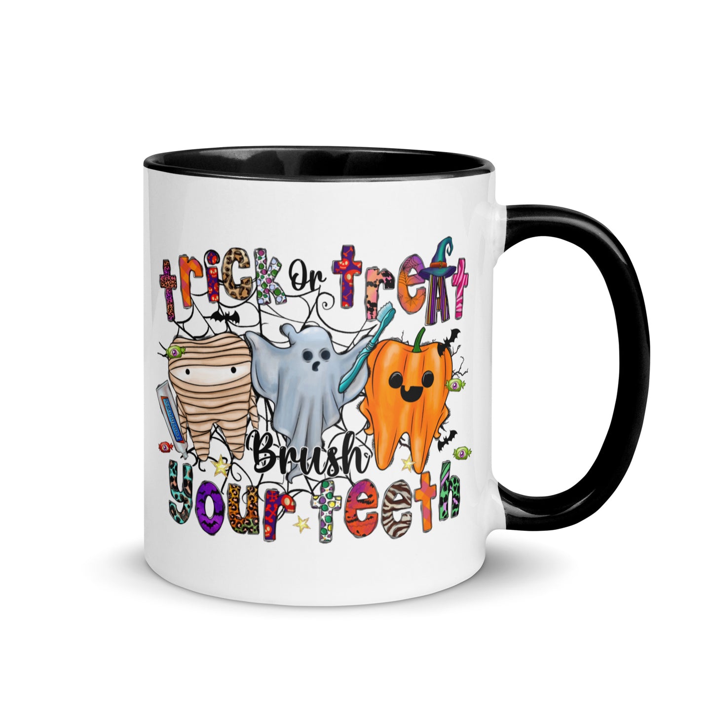 Brush Your Teeth Mug with Color Inside