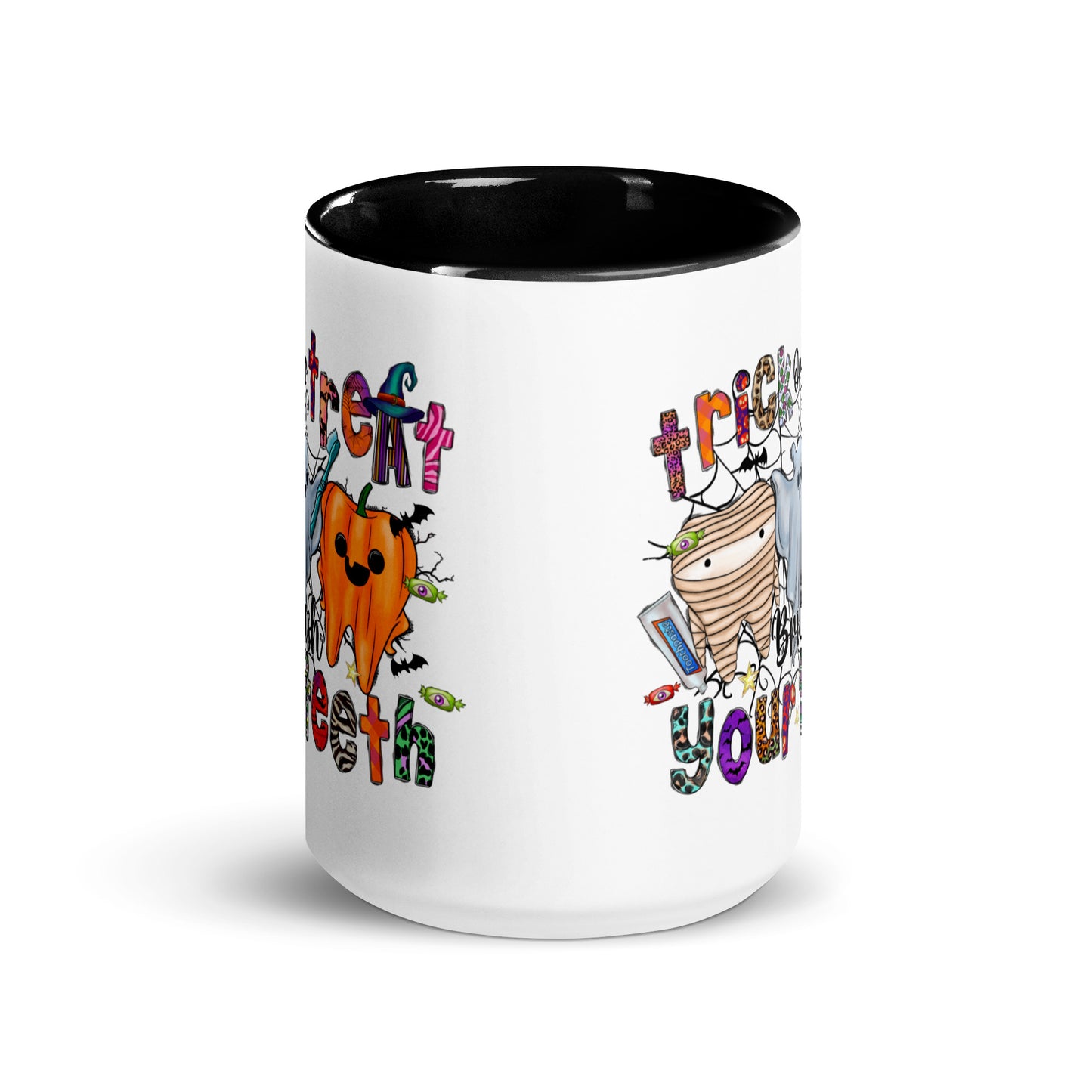 Brush Your Teeth Mug with Color Inside