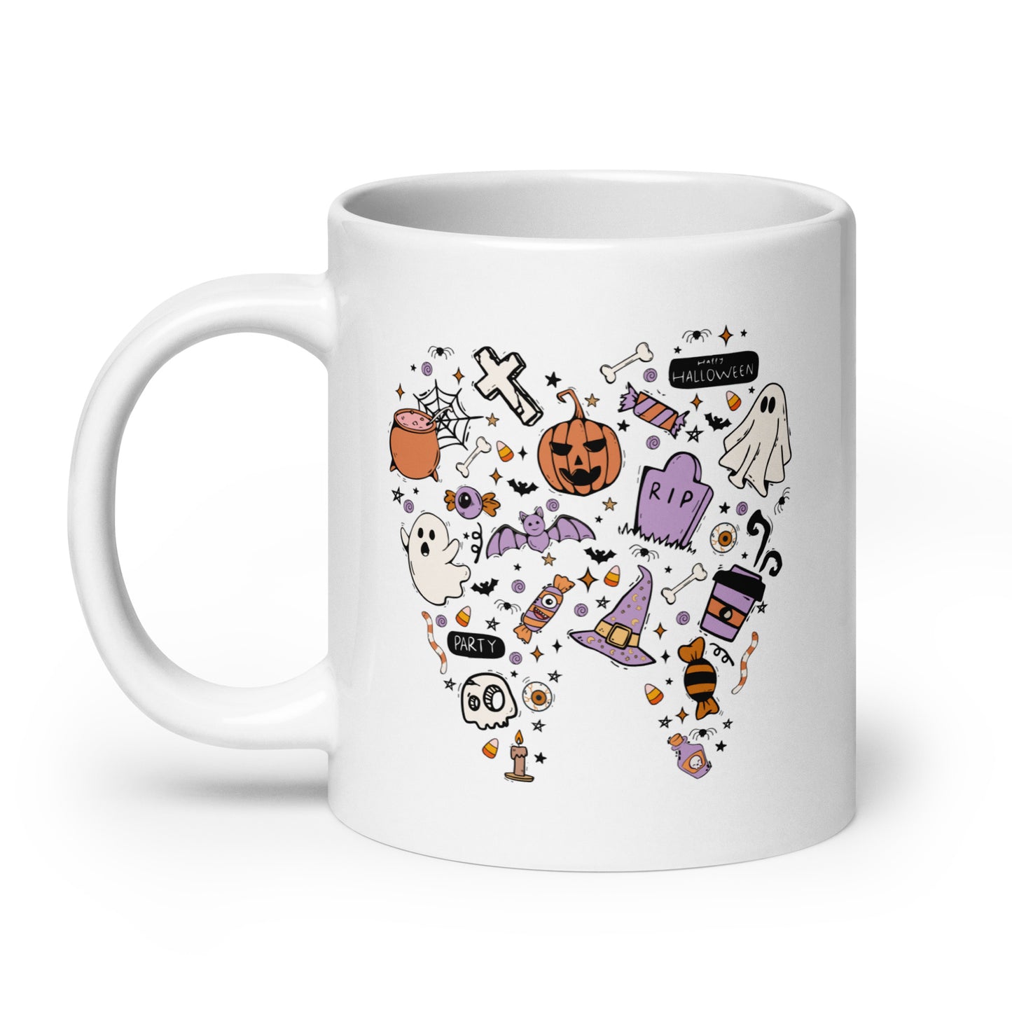 Spooky Tooth Mug | White