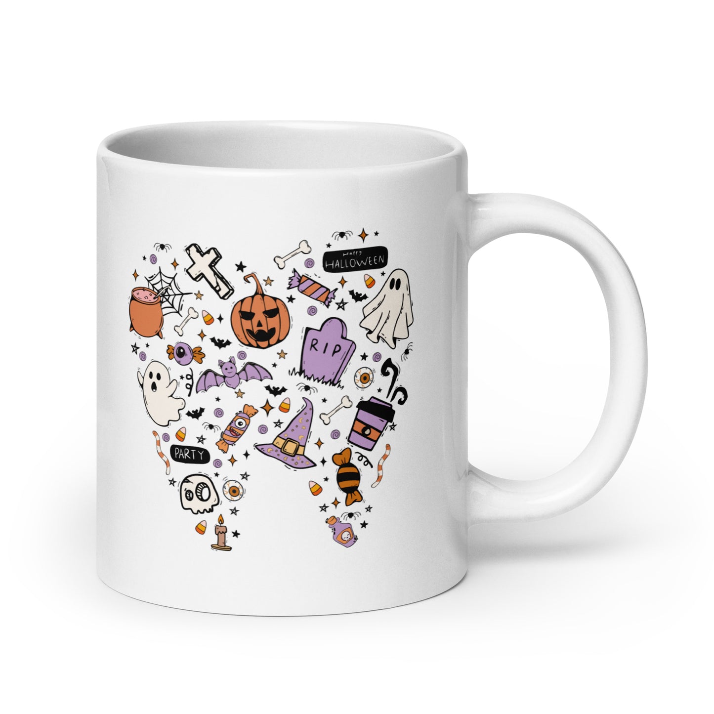 Spooky Tooth Mug | White